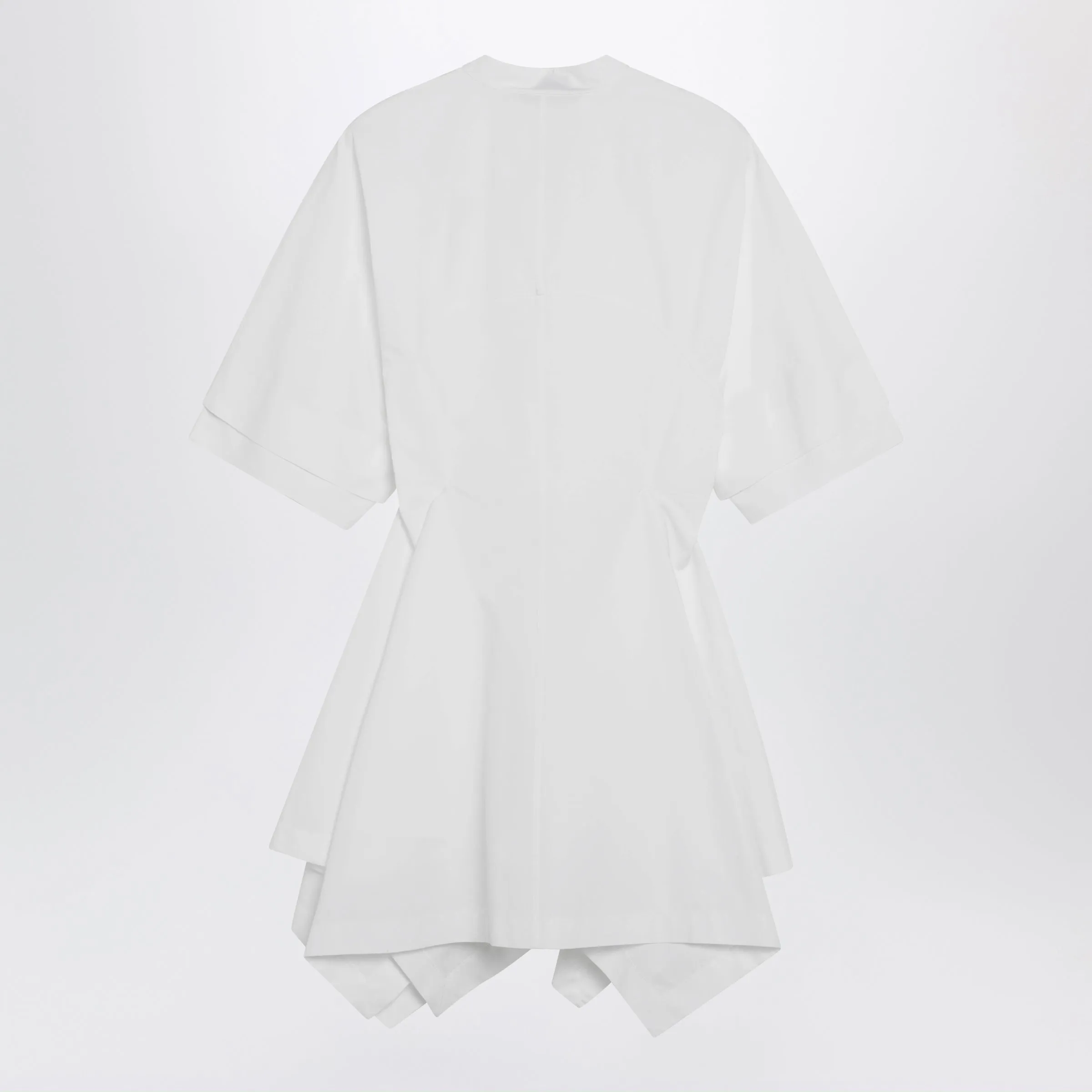 Panelled Cotton Poplin Dress In White sold by Wanan Luxury product image thumbnail 2