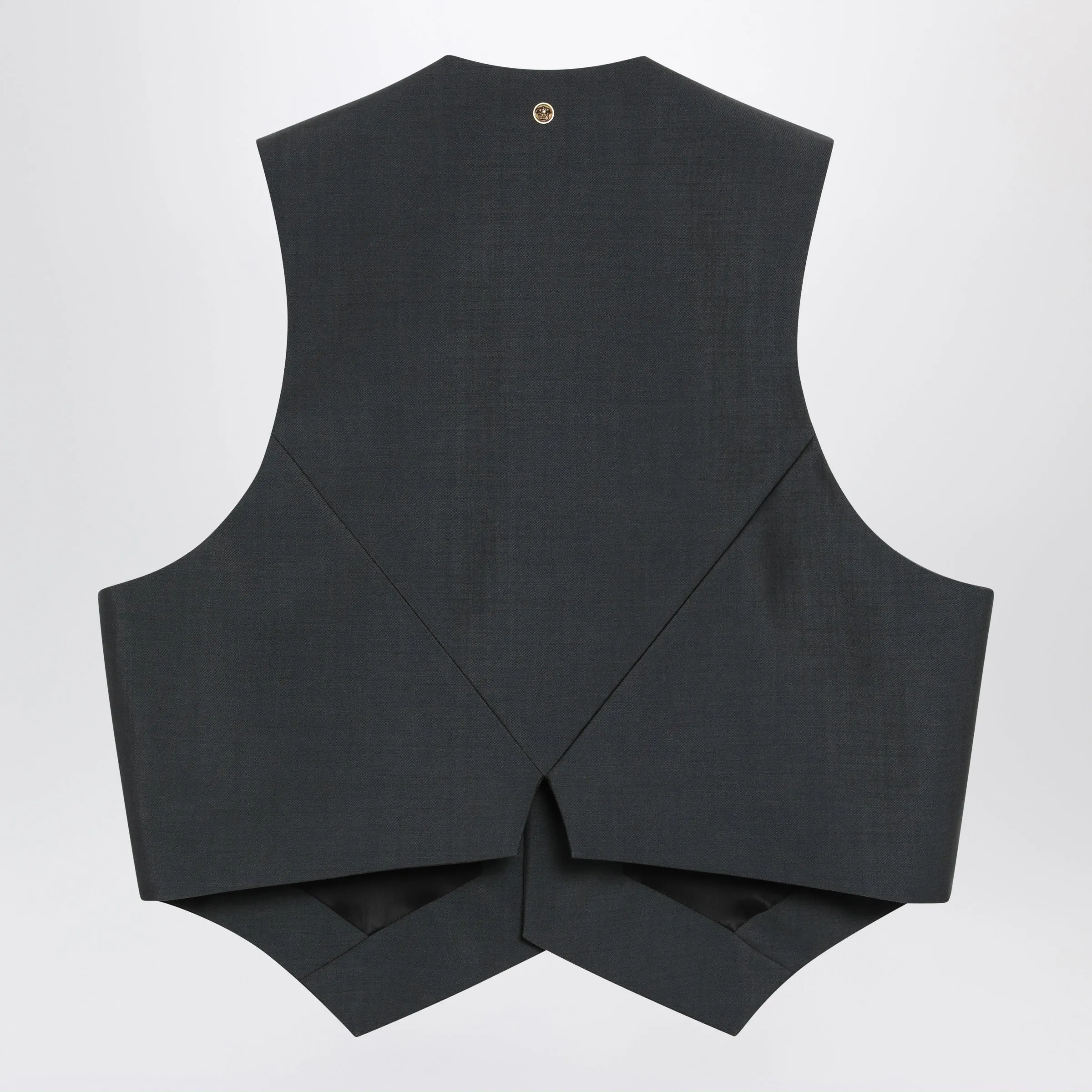 Grey Mohair Wool Vest sold by Wanan Luxury product image thumbnail 2