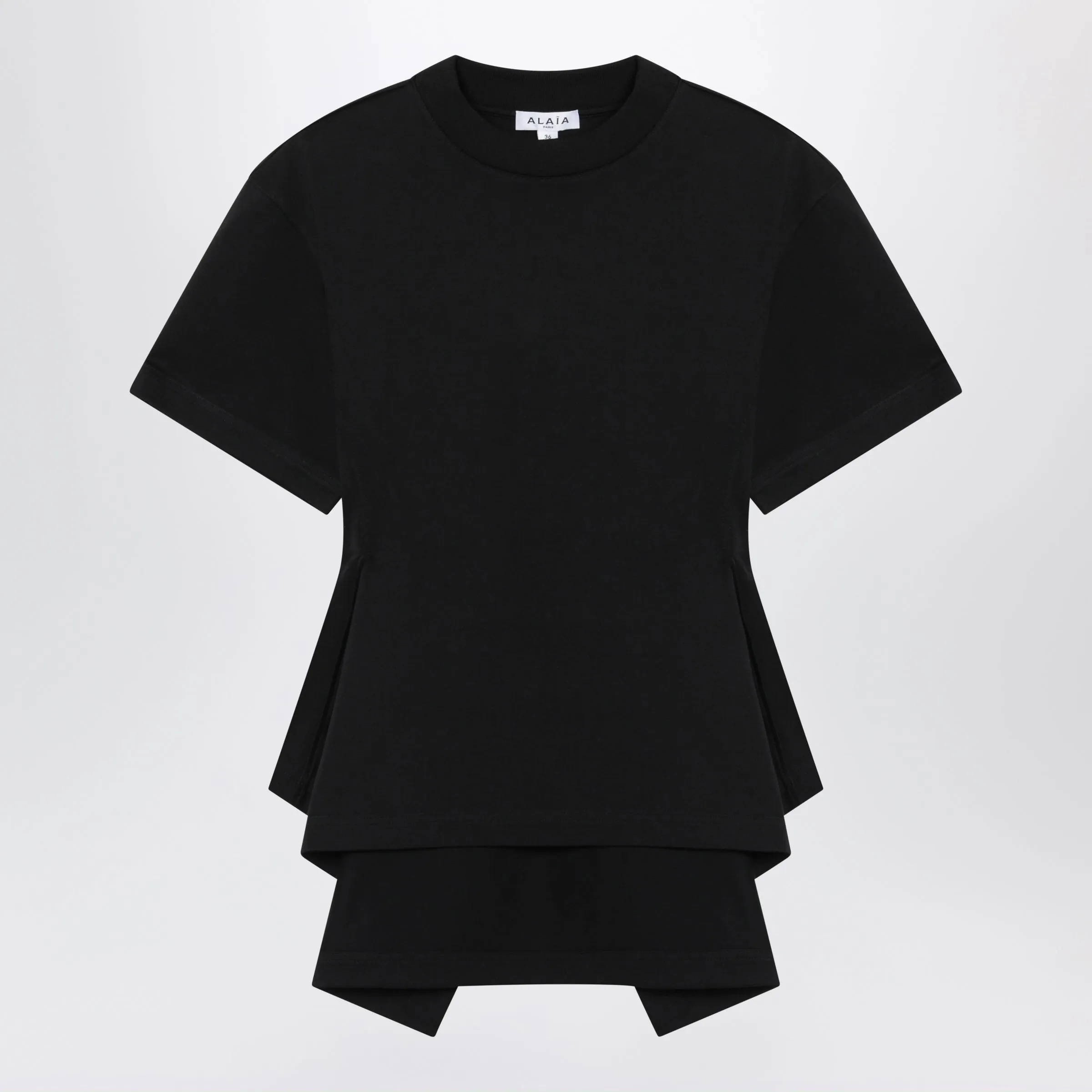 Panelled Cotton Jersey T-Shirt In Black sold by Wanan Luxury