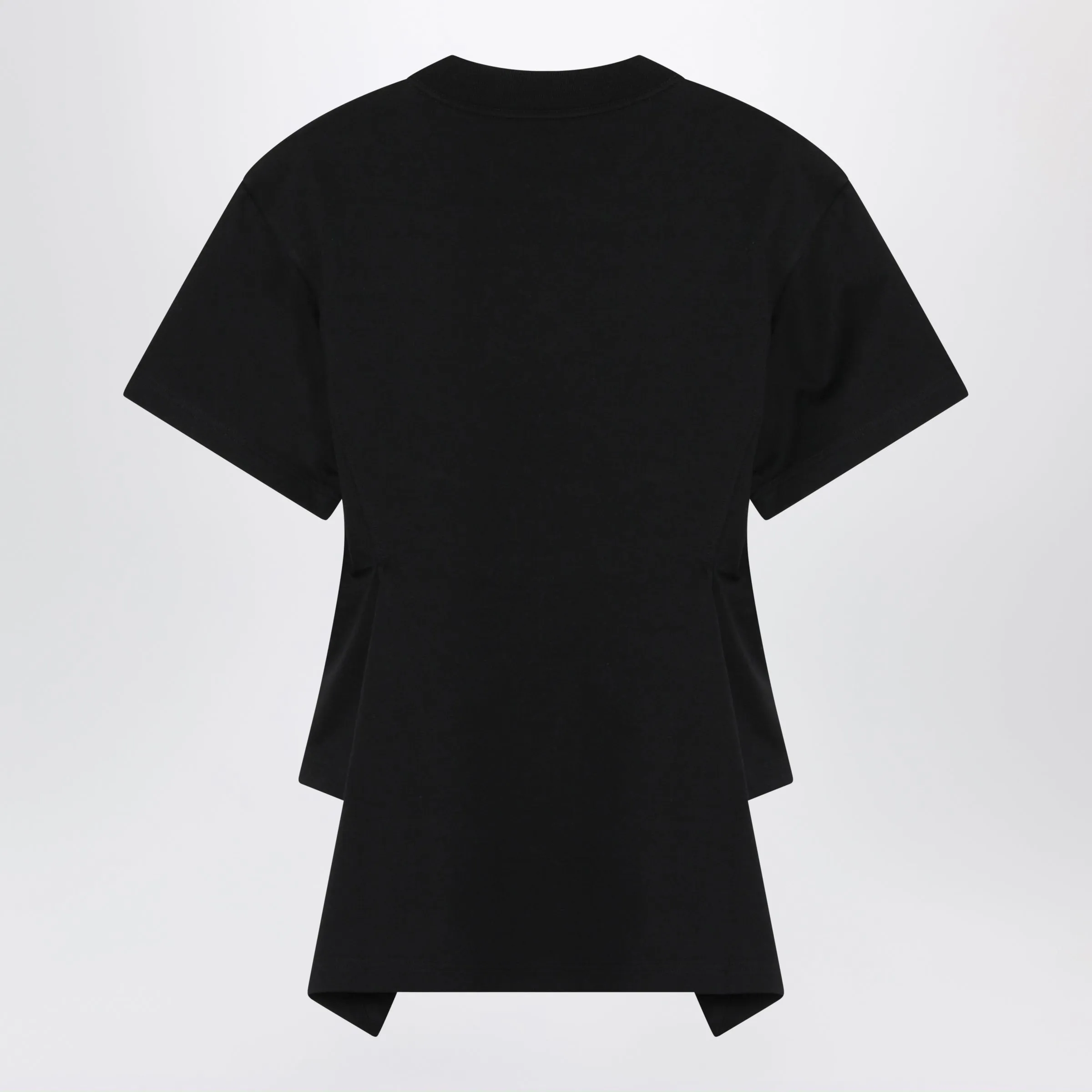 Panelled Cotton Jersey T-Shirt In Black sold by Wanan Luxury product image thumbnail 2