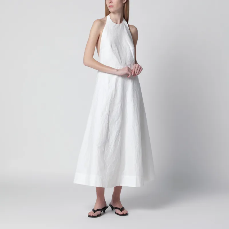 White Midi Dress In Cotton Blend made by Rohe