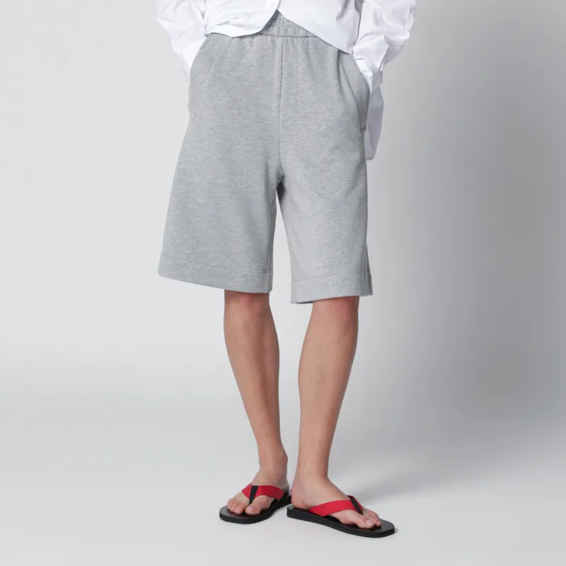 Grey Cotton Shorts made by Dries Van Noten
