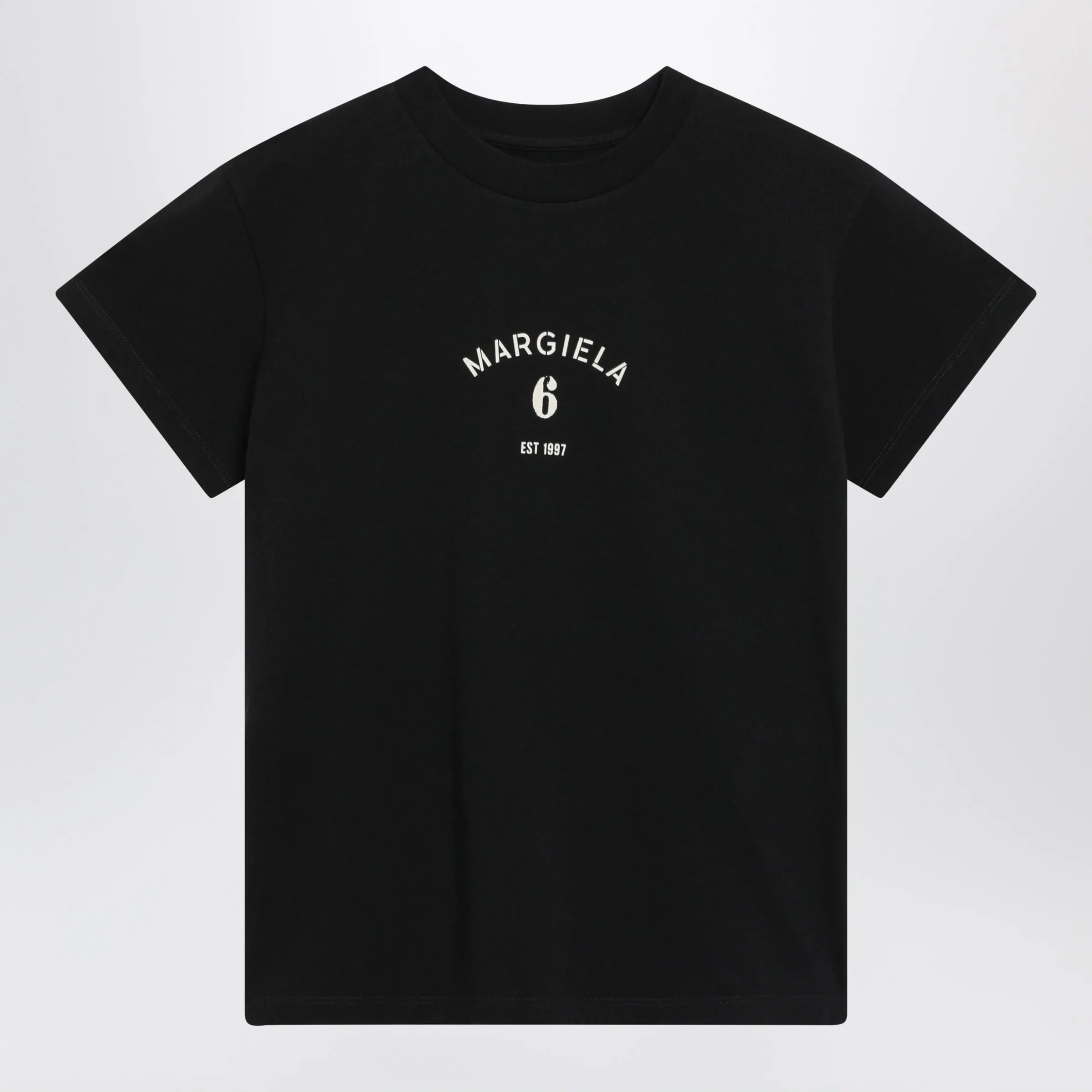 Black T-Shirt With Logo Print sold by Wanan Luxury