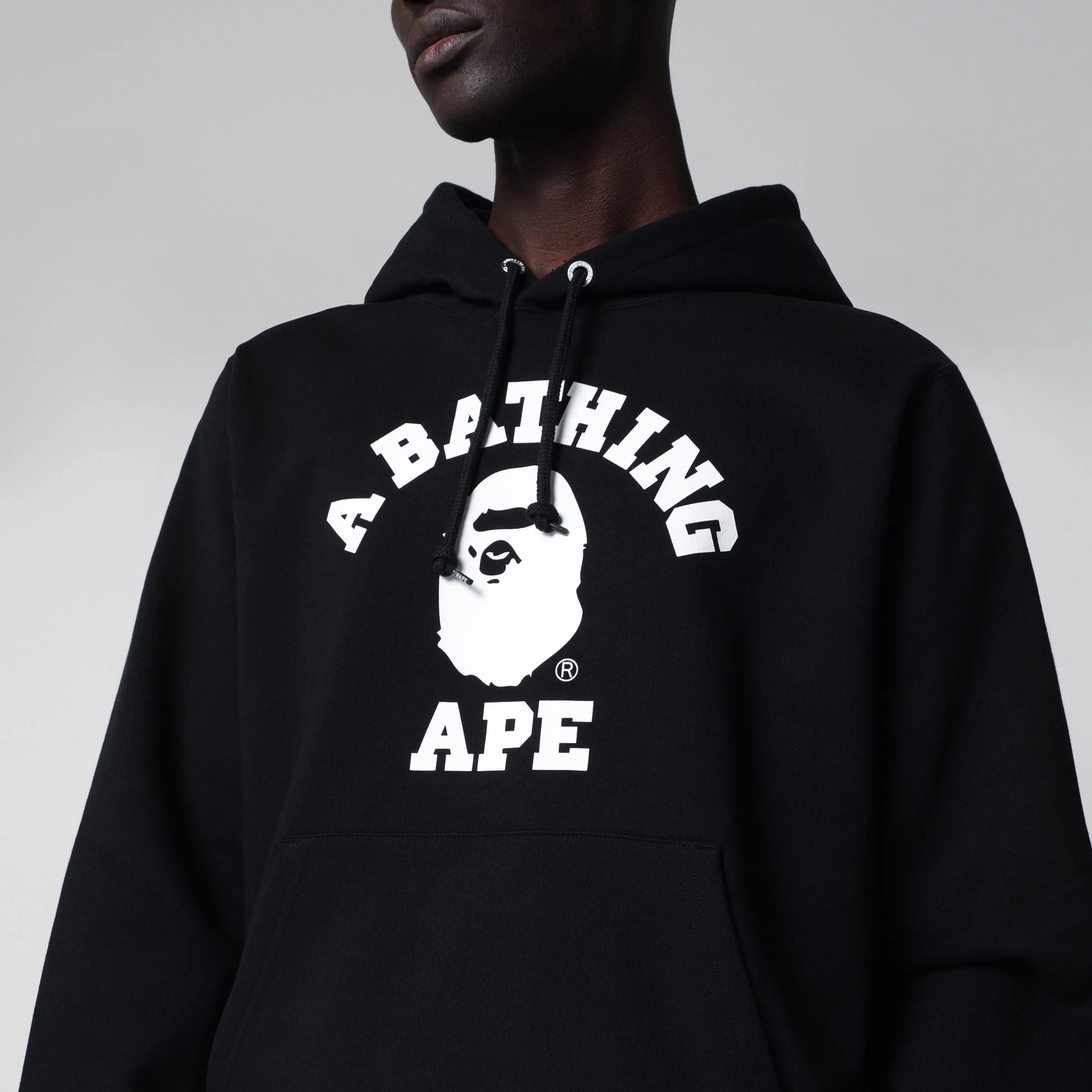 Black Hoodie With Logo Print sold by Wanan Luxury product image thumbnail 2