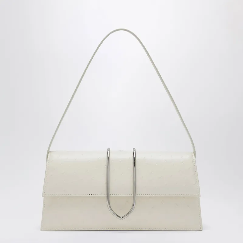 Le Bambino Long Ivory Bag In Greasy-Effect Leather made by Jacquemus