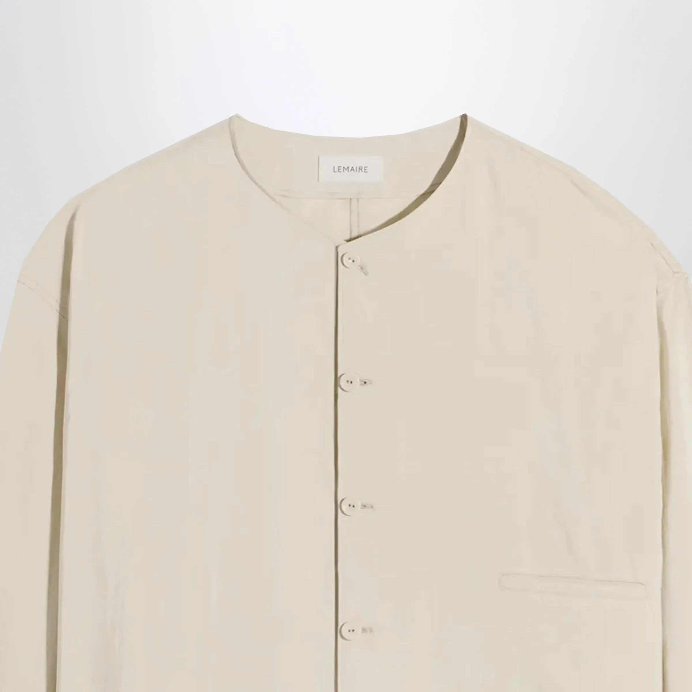 Light Beige Silk-Blend Shirt sold by Wanan Luxury product image thumbnail 2