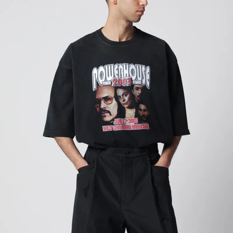 Black Powerhouse Northsider T-Shirt made by Willy Chavarria