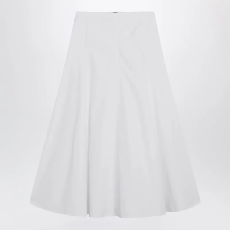 White Flared Triangle Skirt made by Jacquemus