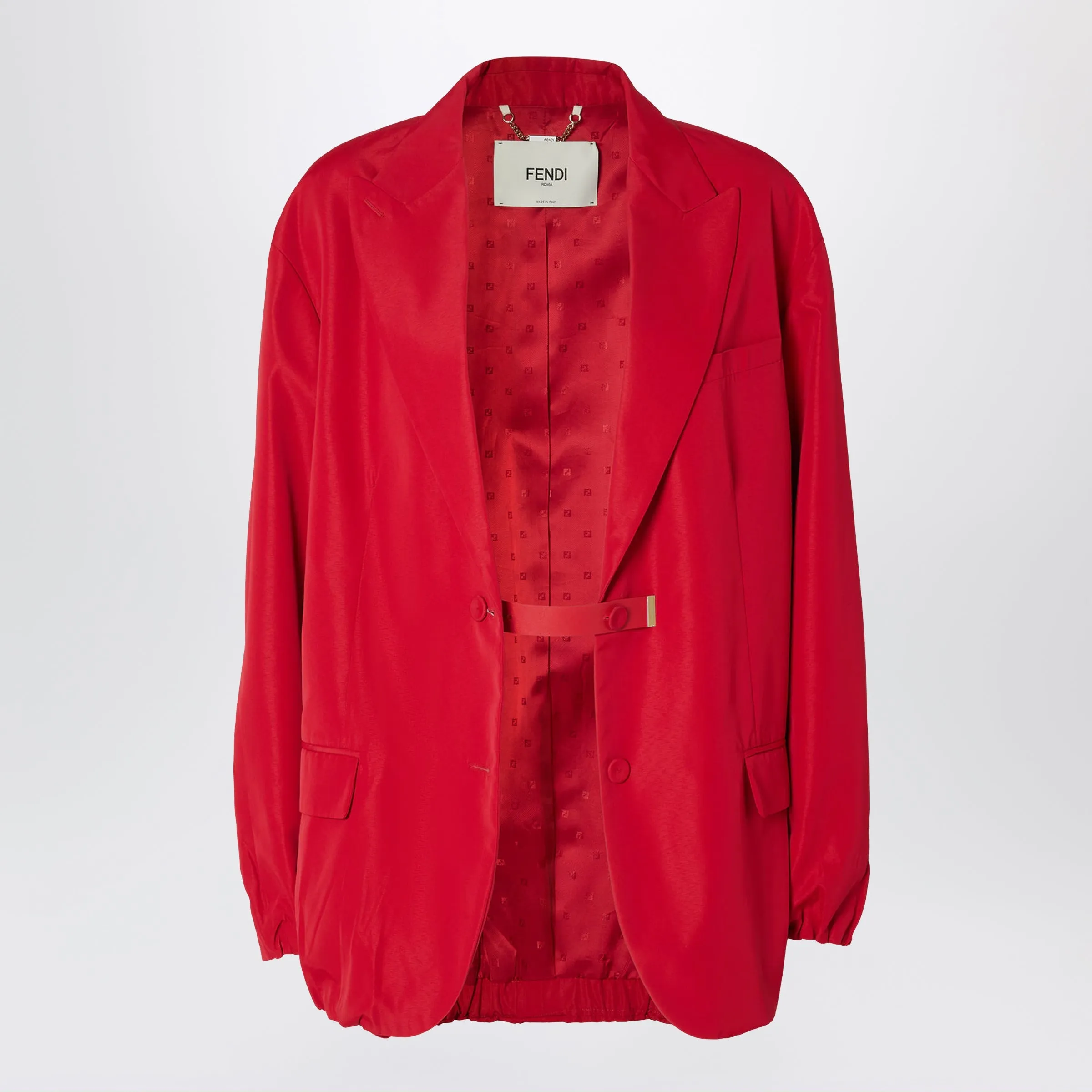 Red Technical Viscose Jacket sold by Wanan Luxury