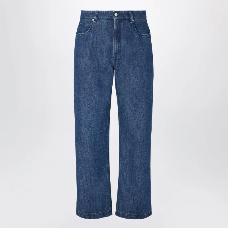 Blue Straight-Cut Jeans made by Fendi