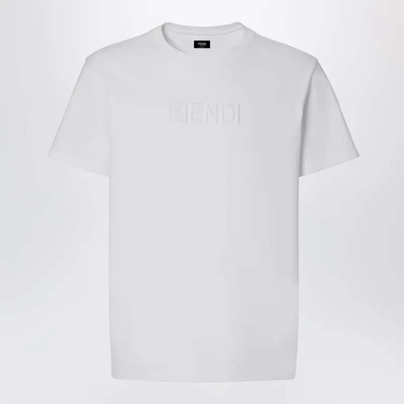Black Cotton T-Shirt made by Fendi