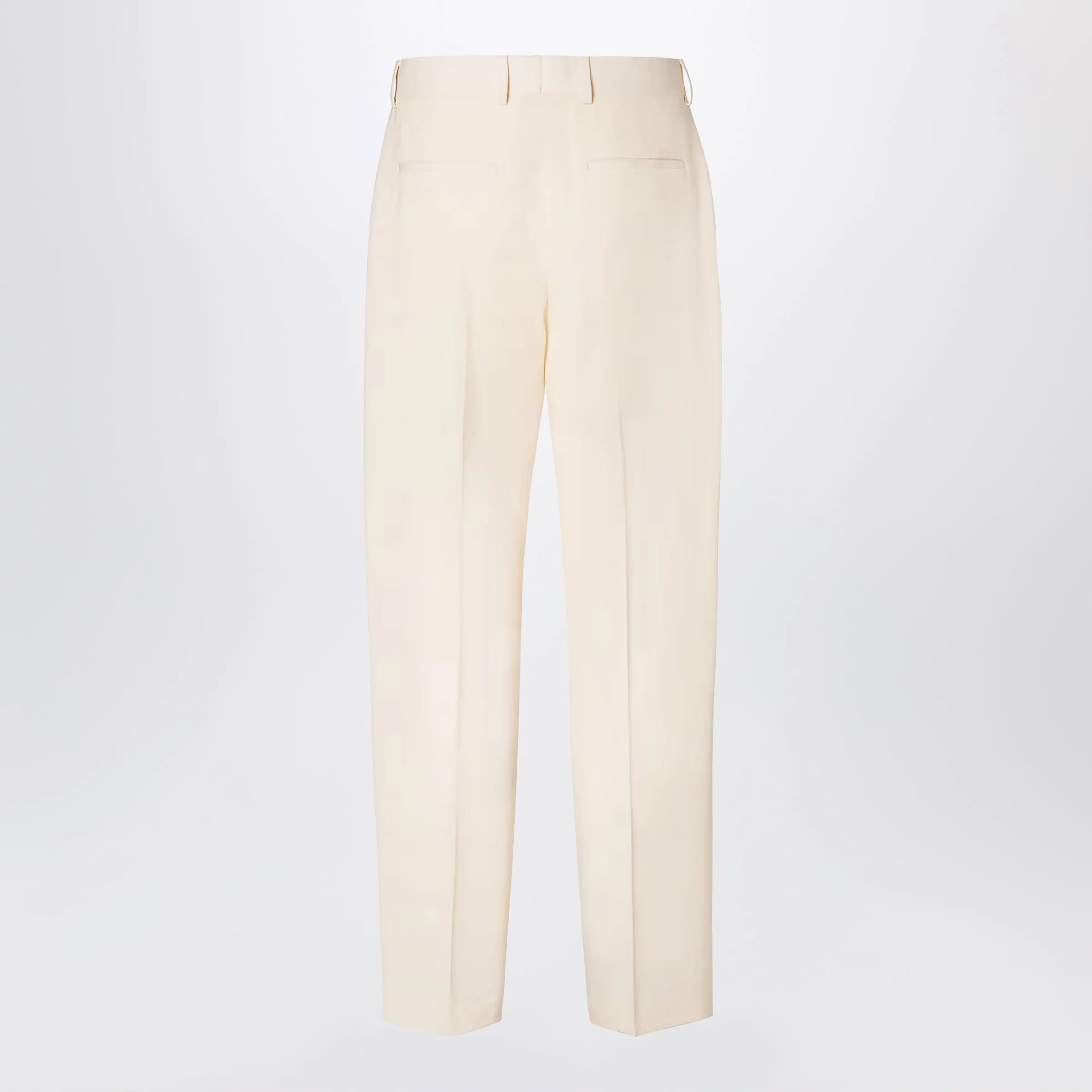 Beige Wool Gabardine Trousers sold by Wanan Luxury product image thumbnail 2