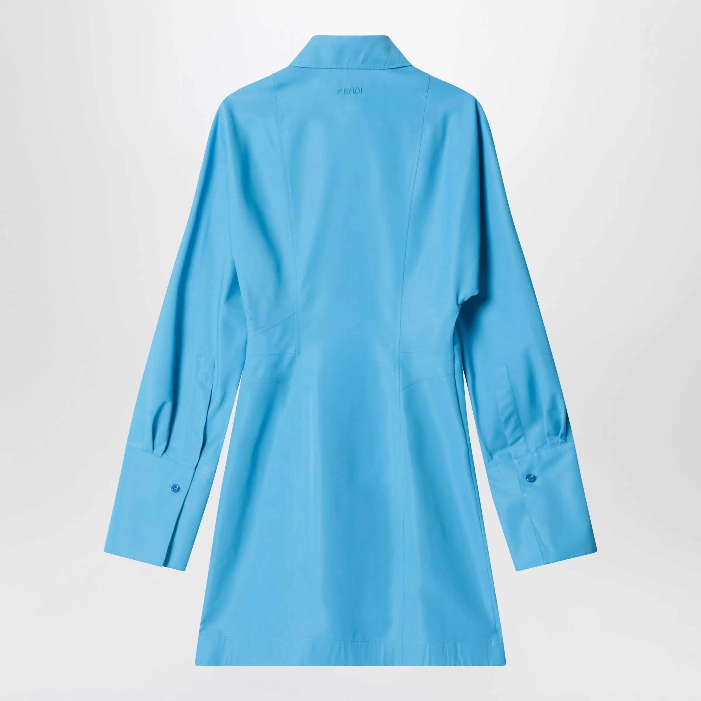 Light Blue Technical Viscose Dress sold by Wanan Luxury product image thumbnail 2