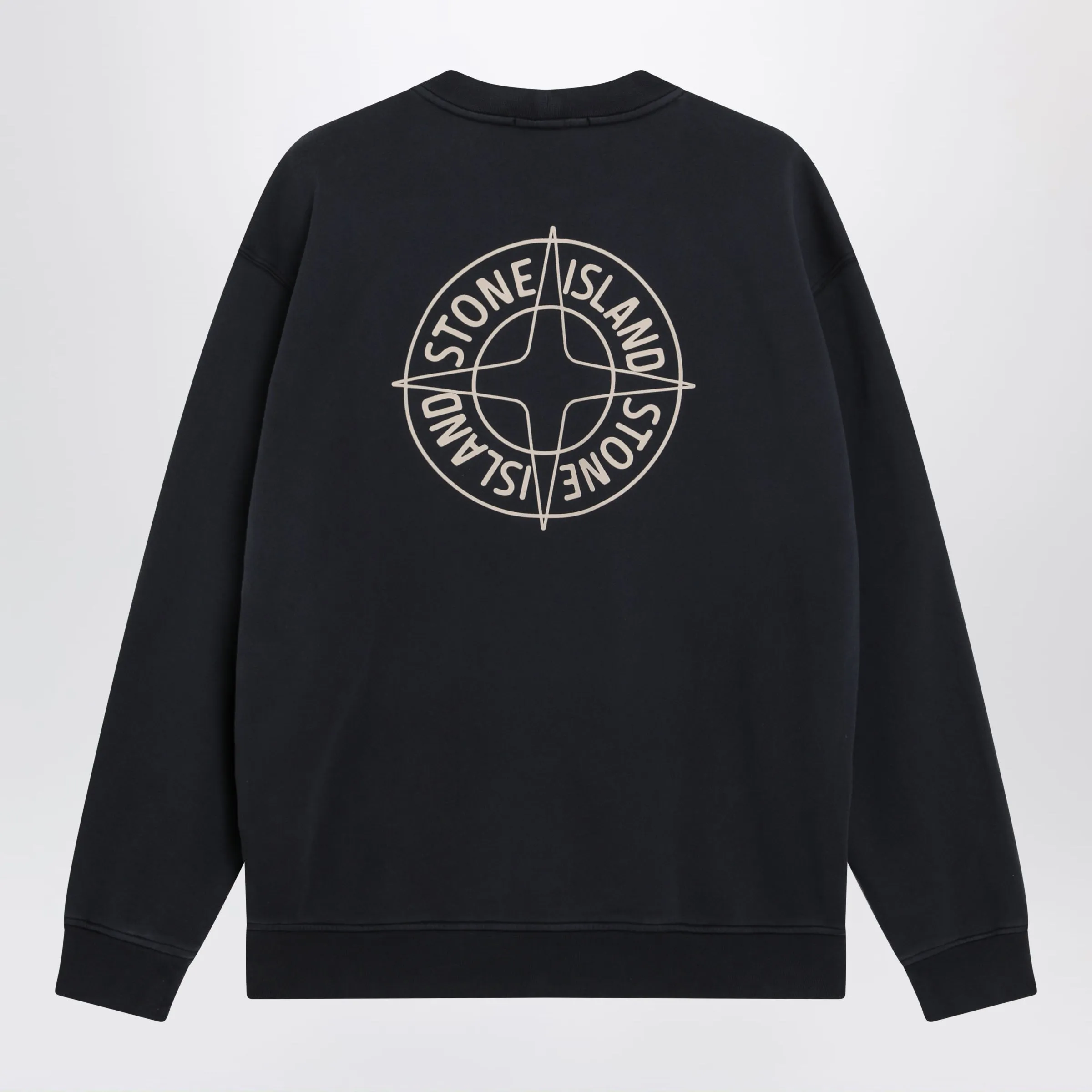 Oversized Navy Sweatshirt With Outline Compass Print sold by Wanan Luxury product image thumbnail 2