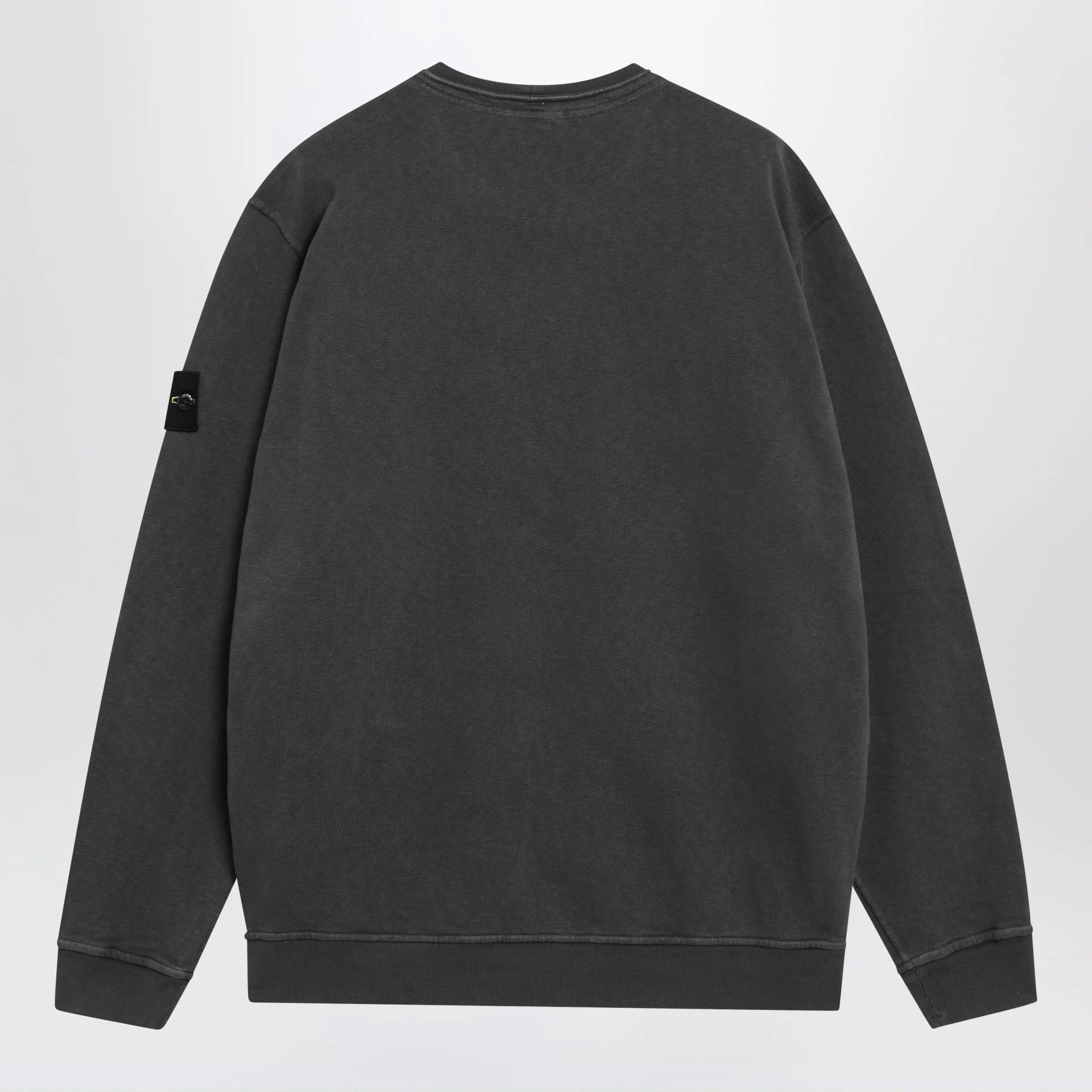 Crewneck Sweatshirt In Slub Cotton, Grey sold by Wanan Luxury product image thumbnail 2