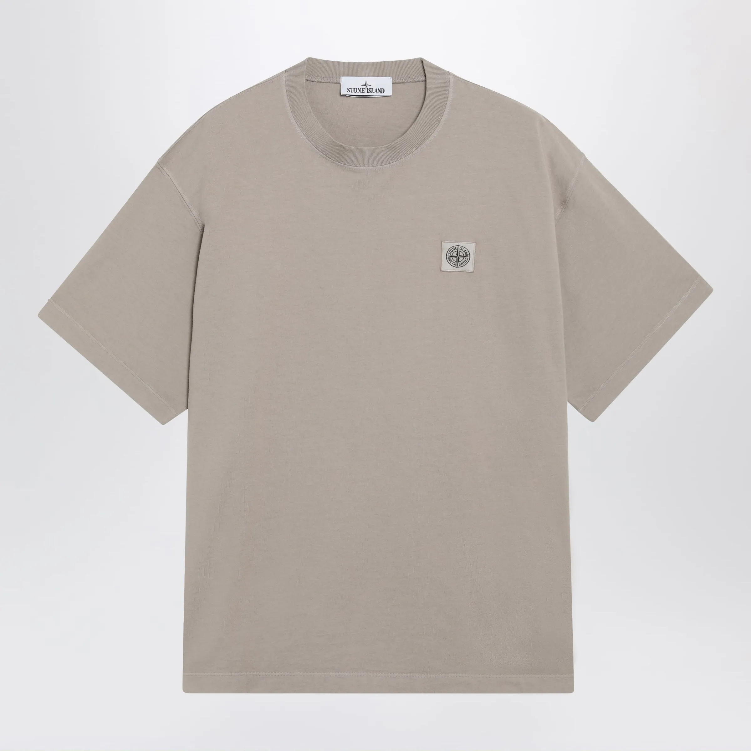 Desert-Colored T-Shirt With Compass Logo Patch sold by Wanan Luxury