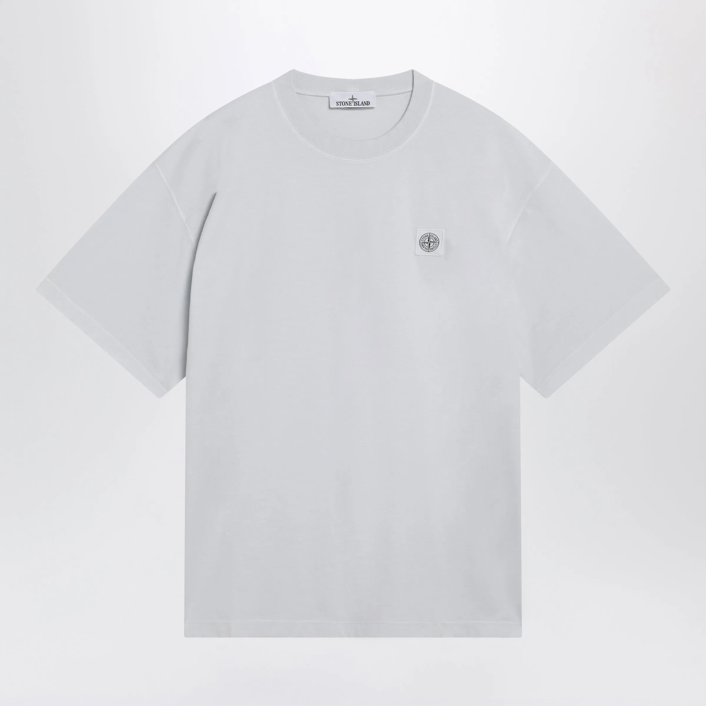 Light Blue T-Shirt With Compass Logo Patch sold by Wanan Luxury