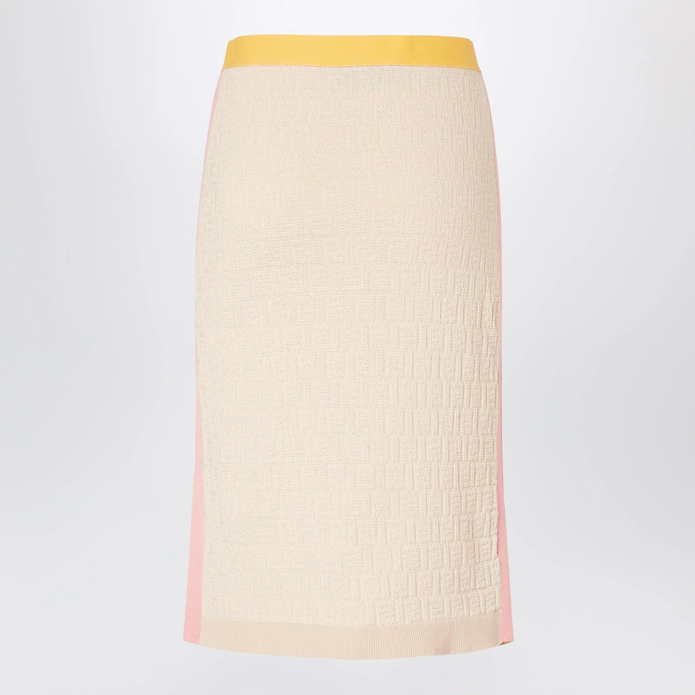 Light Beige Cotton And Silk Skirt sold by Wanan Luxury product image thumbnail 2