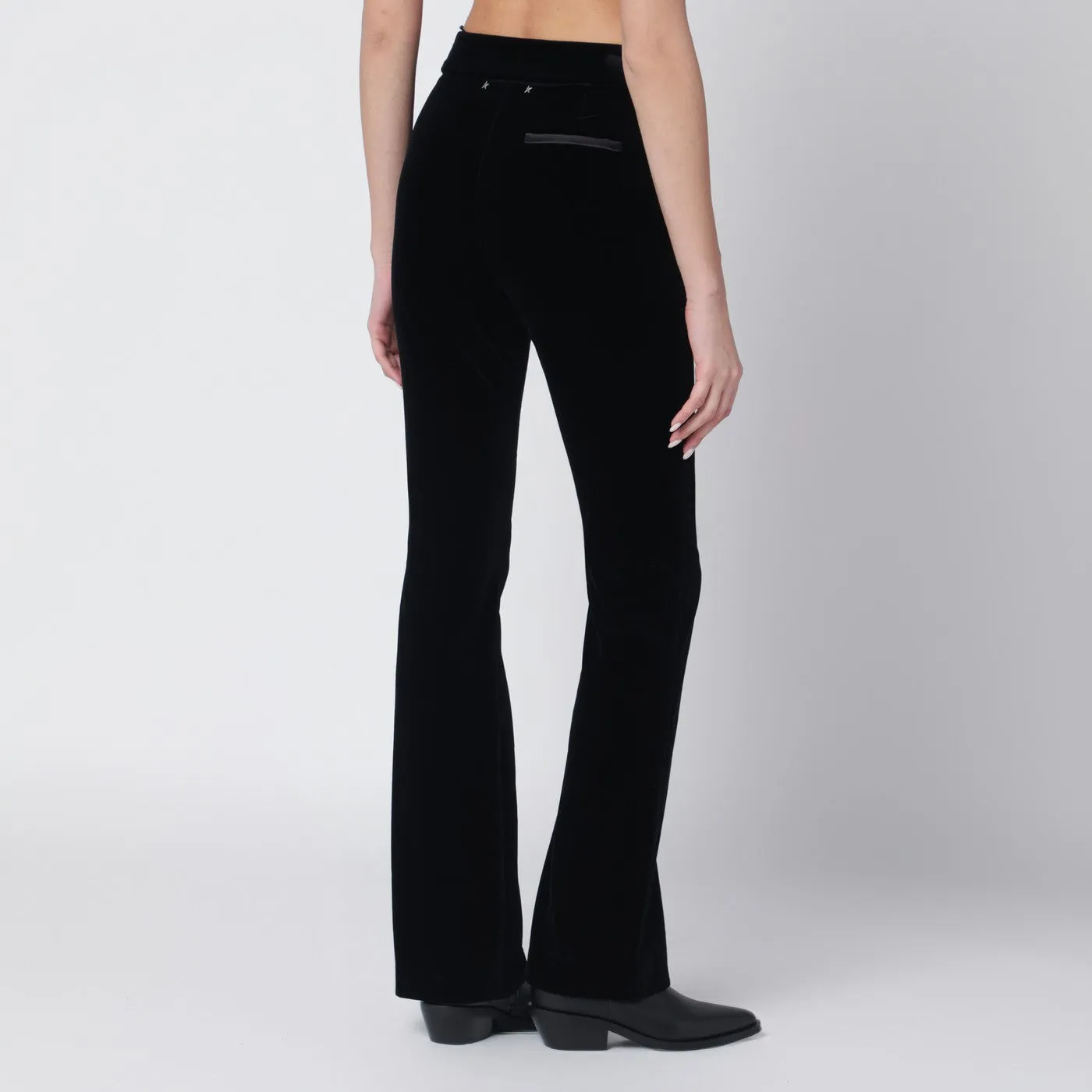 Black Velvet Trousers sold by Wanan Luxury product image thumbnail 2