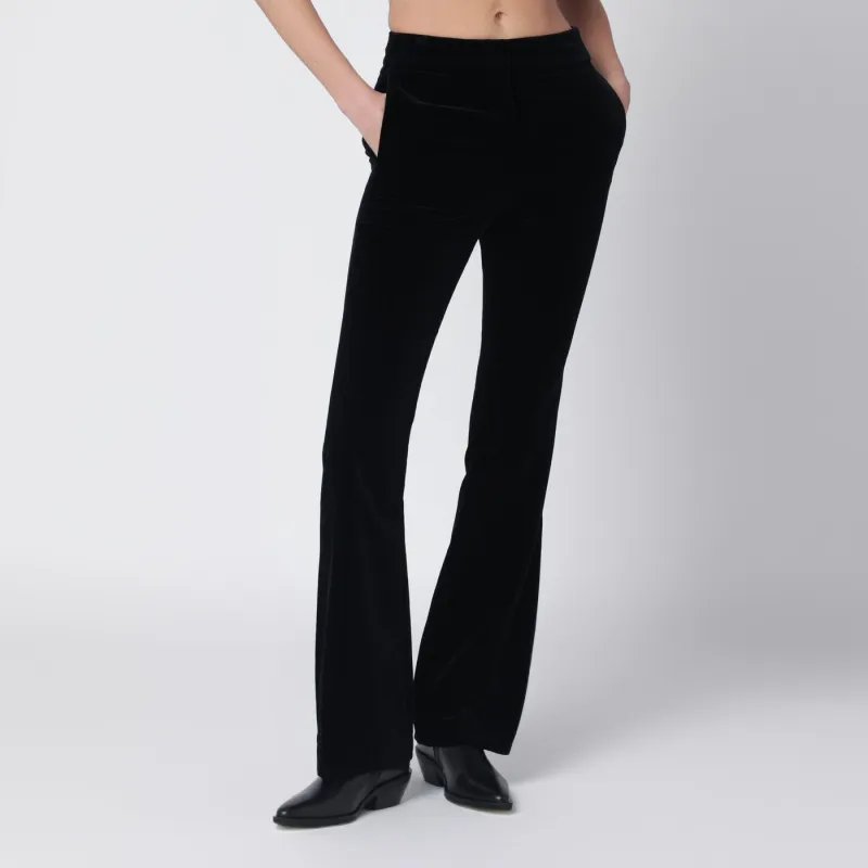 Black Velvet Trousers made by Golden Goose