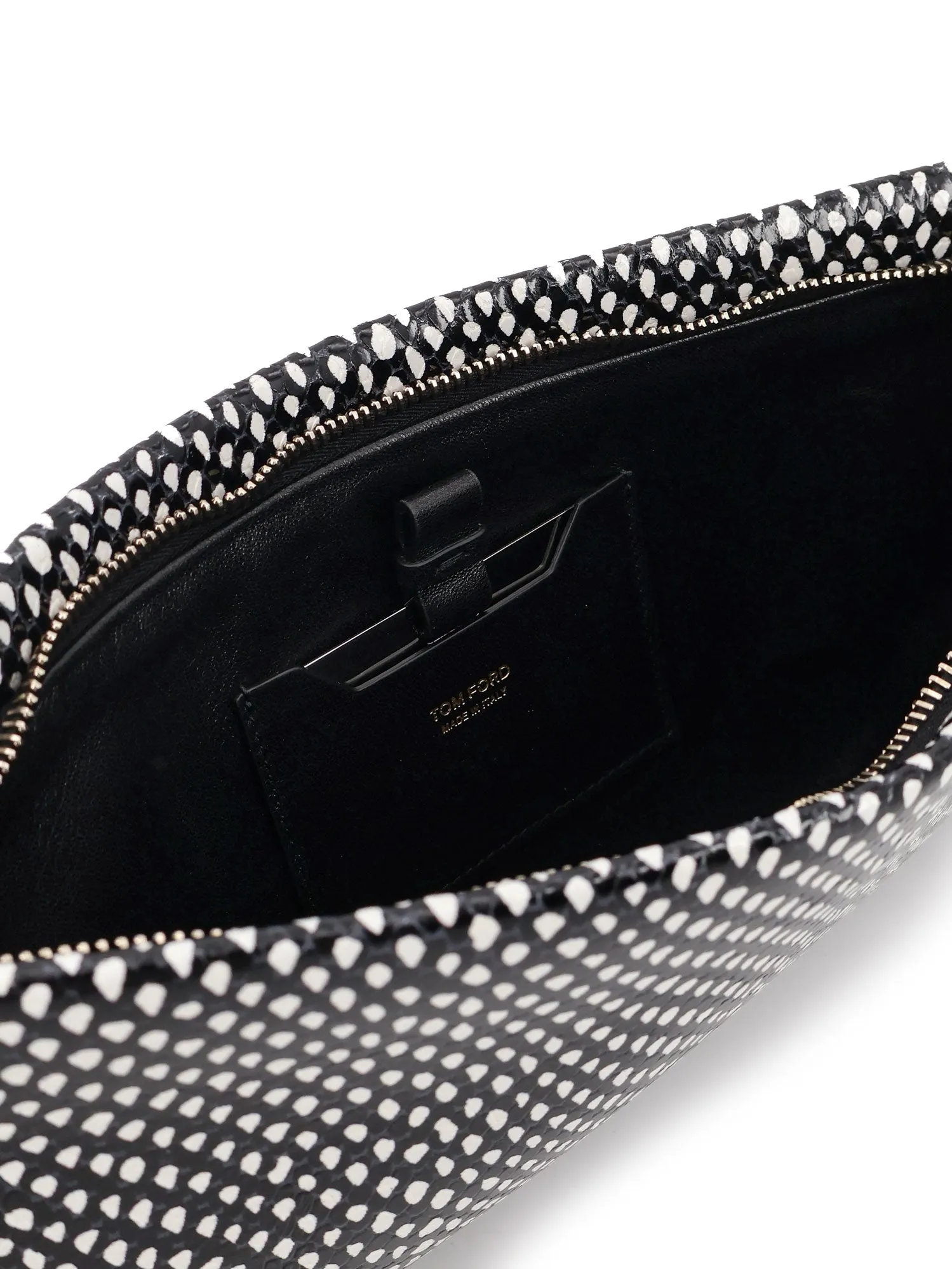 Aura Leather Clutch Bag With Snake Motif sold by Wanan Luxury product image thumbnail 4
