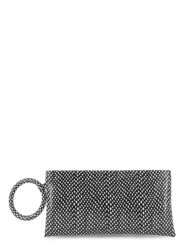 Aura Leather Clutch Bag With Snake Motif made by Tom Ford