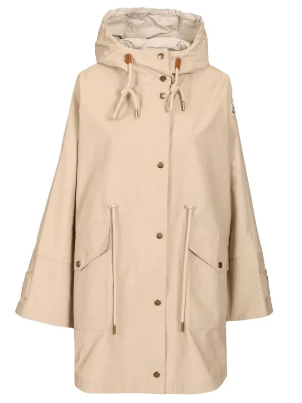 Brunnera Long Parka Trench Coats Beige made by Moncler