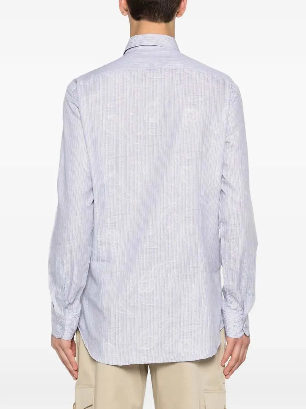 Striped Shirt With Paisley Print sold by Wanan Luxury product image thumbnail 3