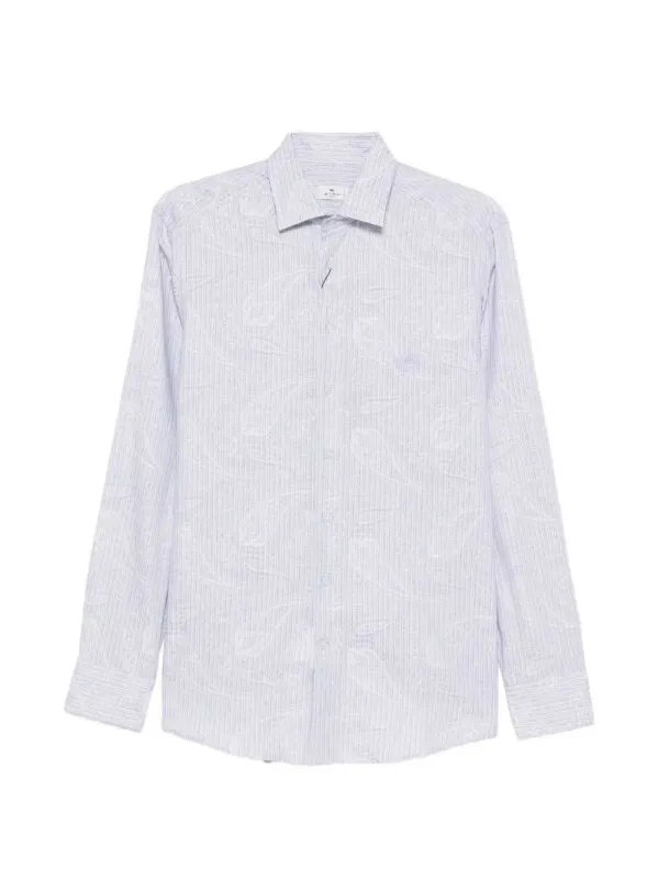 Striped Shirt With Paisley Print made by Etro