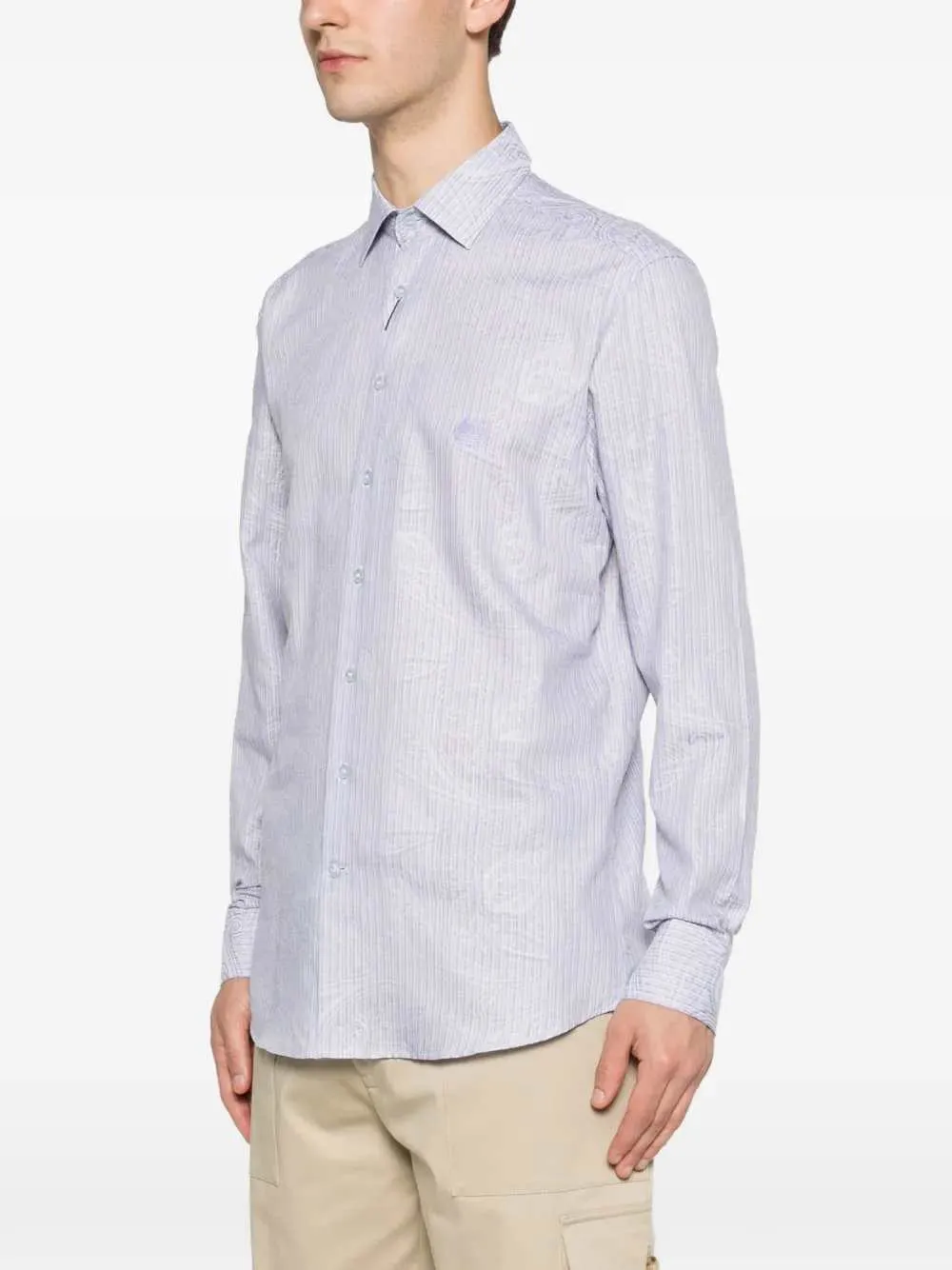 Striped Shirt With Paisley Print sold by Wanan Luxury product image thumbnail 2