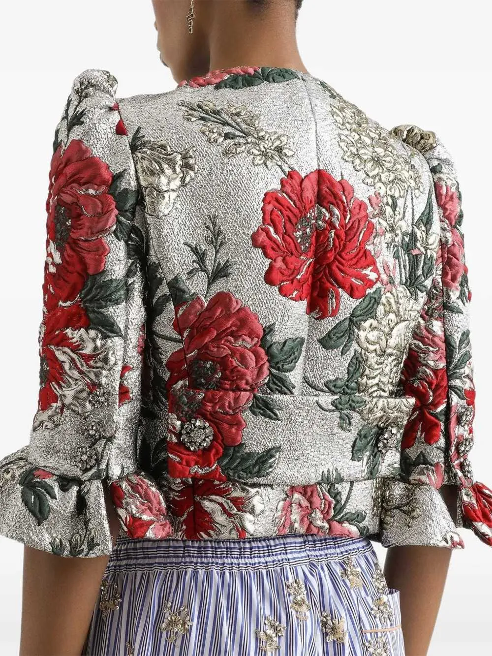 Jacket With Floral Embroidery sold by Wanan Luxury product image thumbnail 4