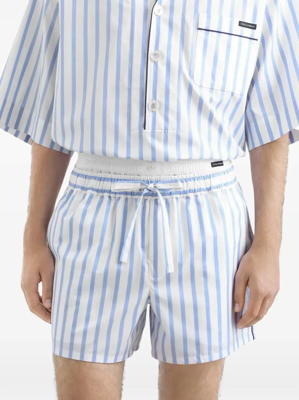 Striped Bermuda Shorts With Drawstring sold by Wanan Luxury product image thumbnail 4