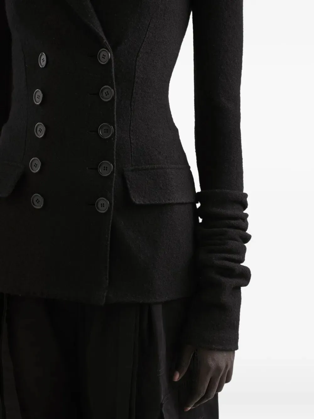 Double-Breasted Jacket In Wool Cloth sold by Wanan Luxury product image thumbnail 4