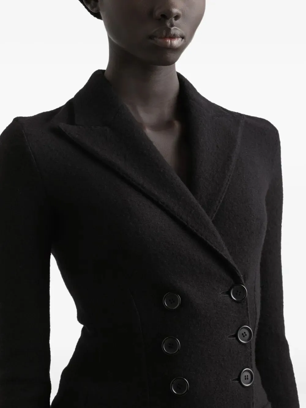 Double-Breasted Jacket In Wool Cloth sold by Wanan Luxury product image thumbnail 5