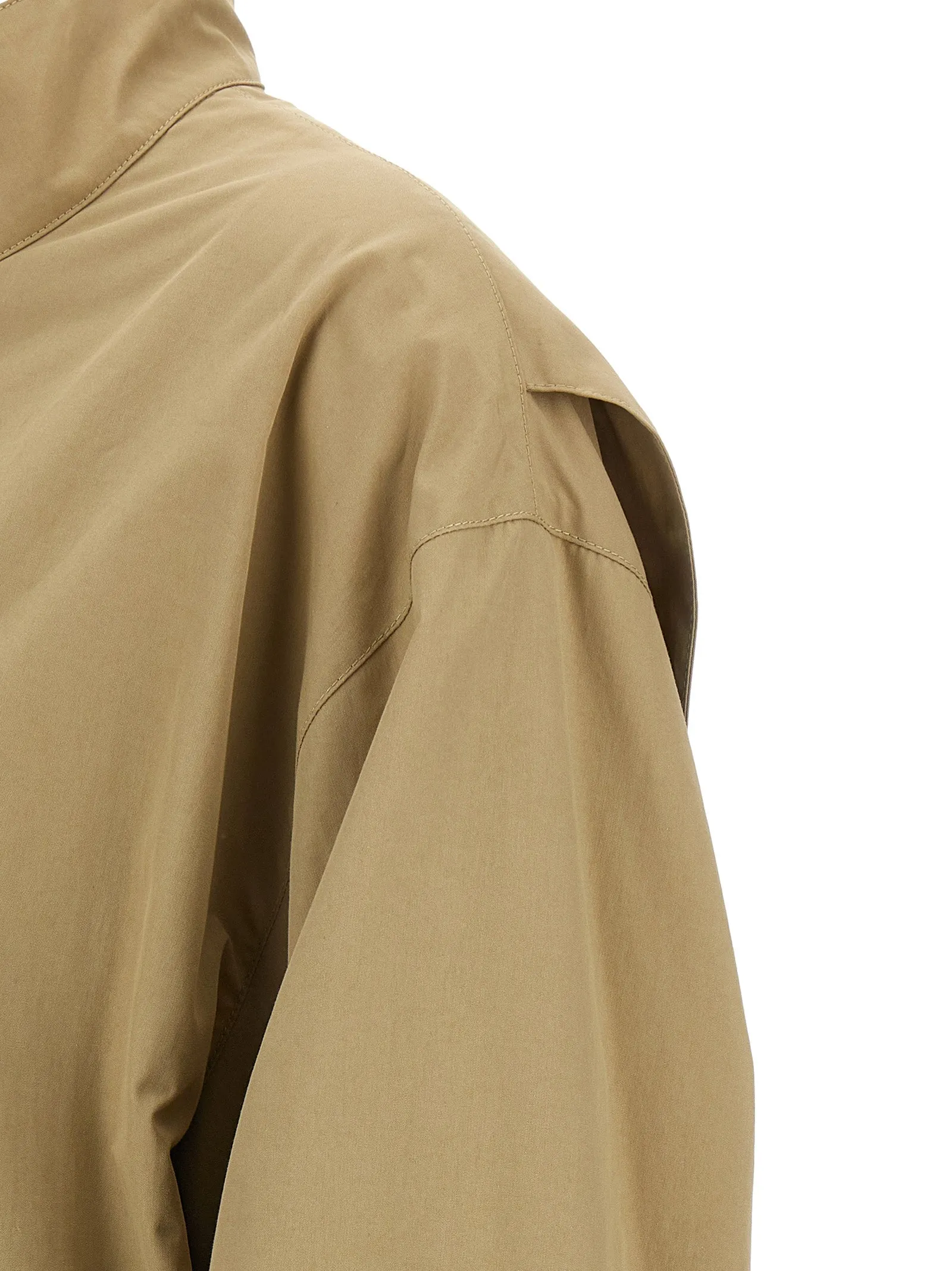 White Stitch Line Puffer Jackets Beige sold by Wanan Luxury product image thumbnail 5