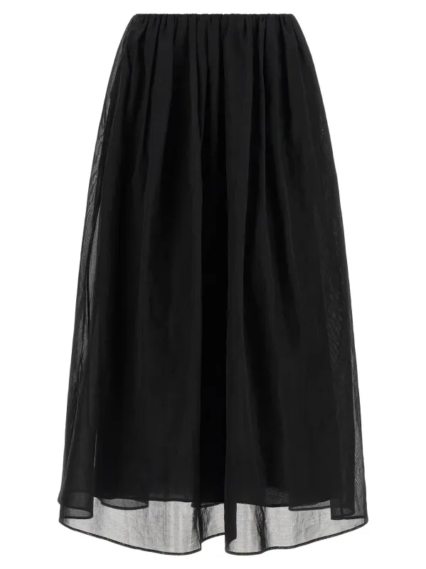 Organza Skirt Skirts Black made by Brunello Cucinelli