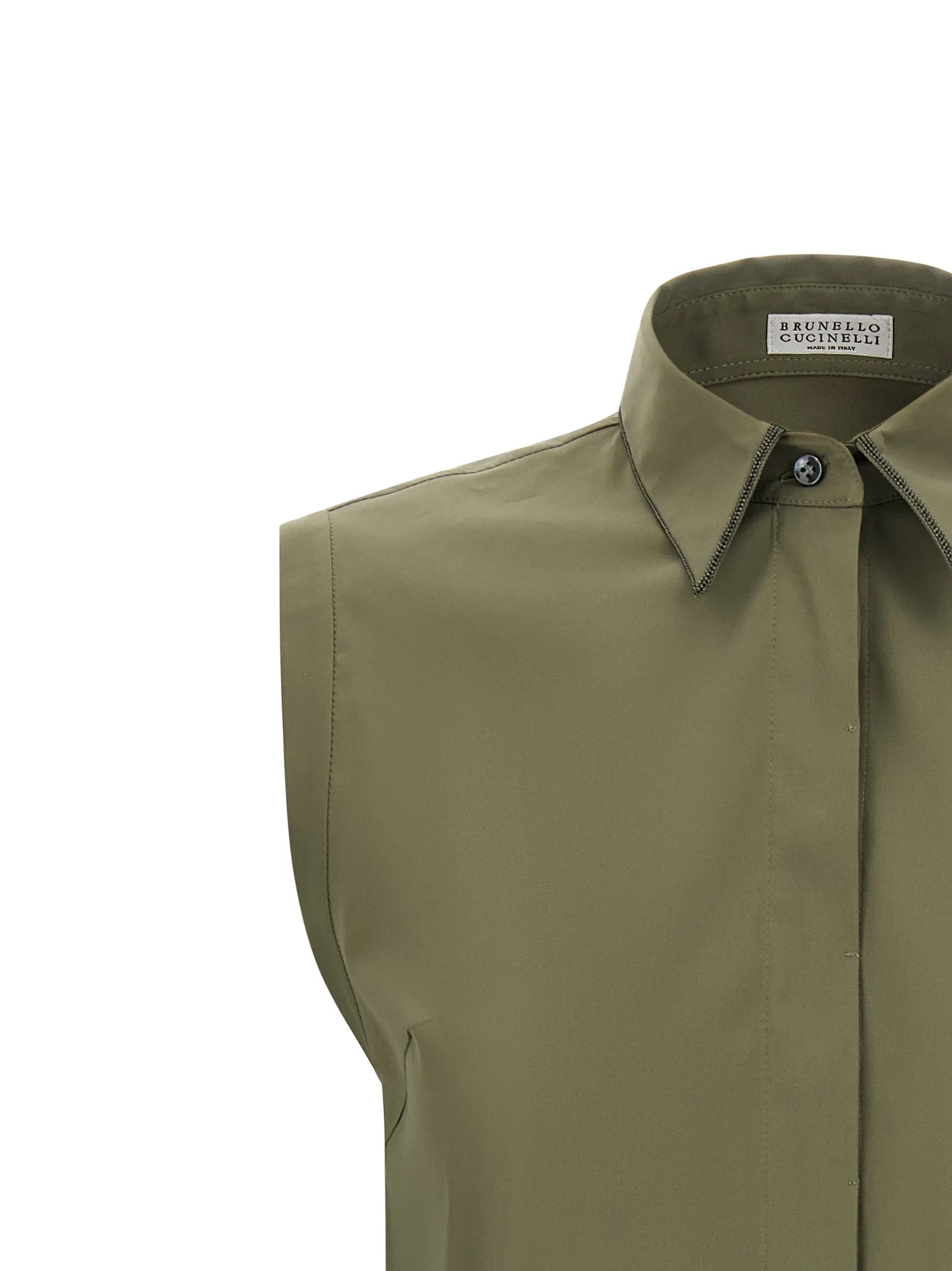 Shiny Trim Shirt And Blouse Green sold by Wanan Luxury product image thumbnail 3