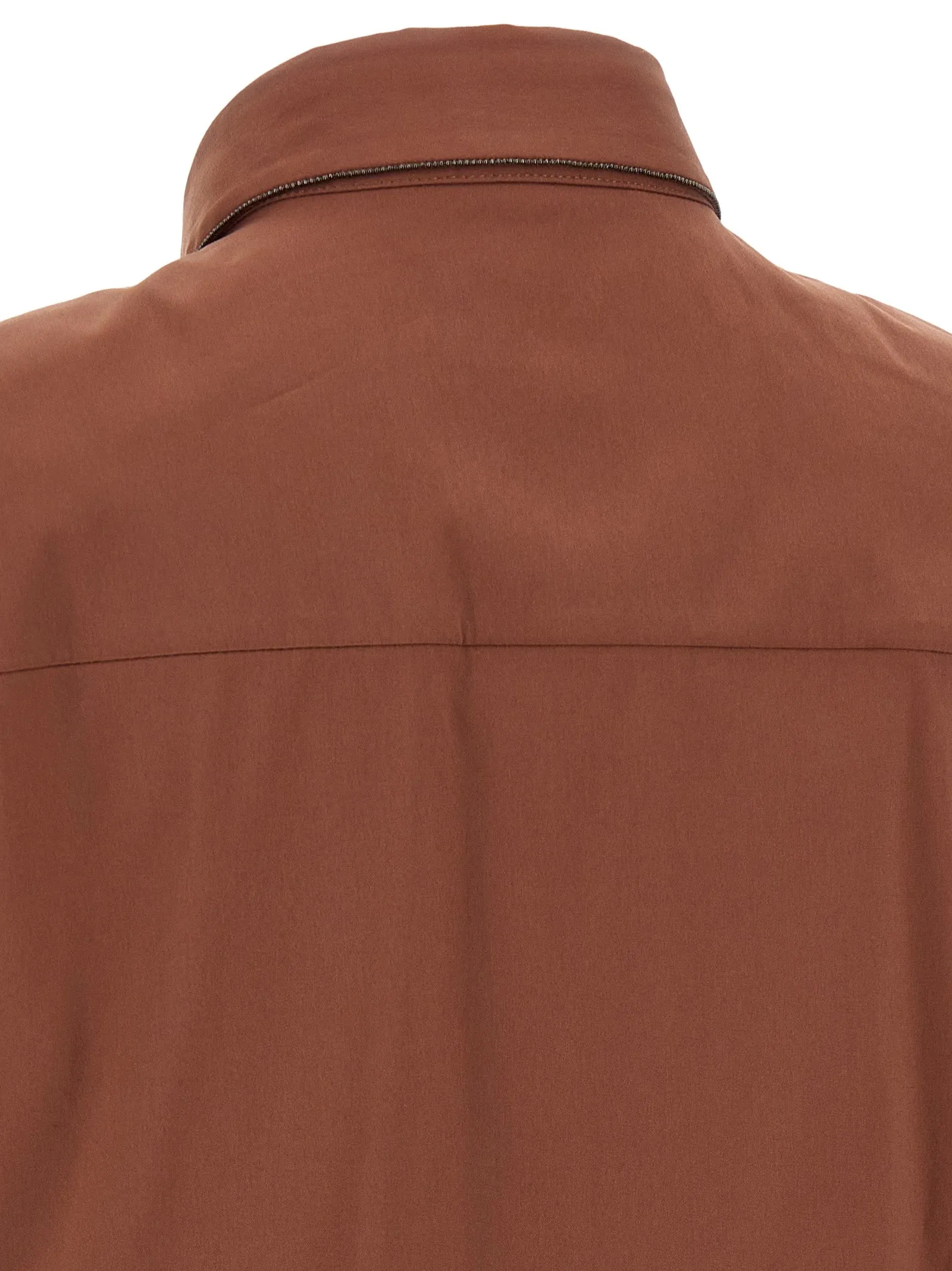 Shiny Trim Shirt And Blouse Brown sold by Wanan Luxury product image thumbnail 4