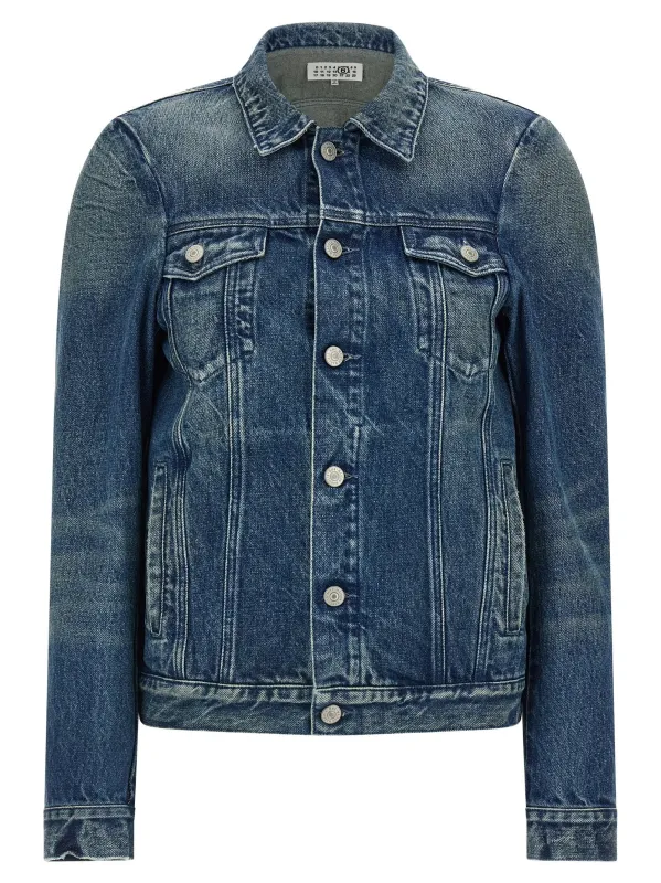 Numeric Signature Mm6 Puffer Jackets Blue made by Maison Margiela