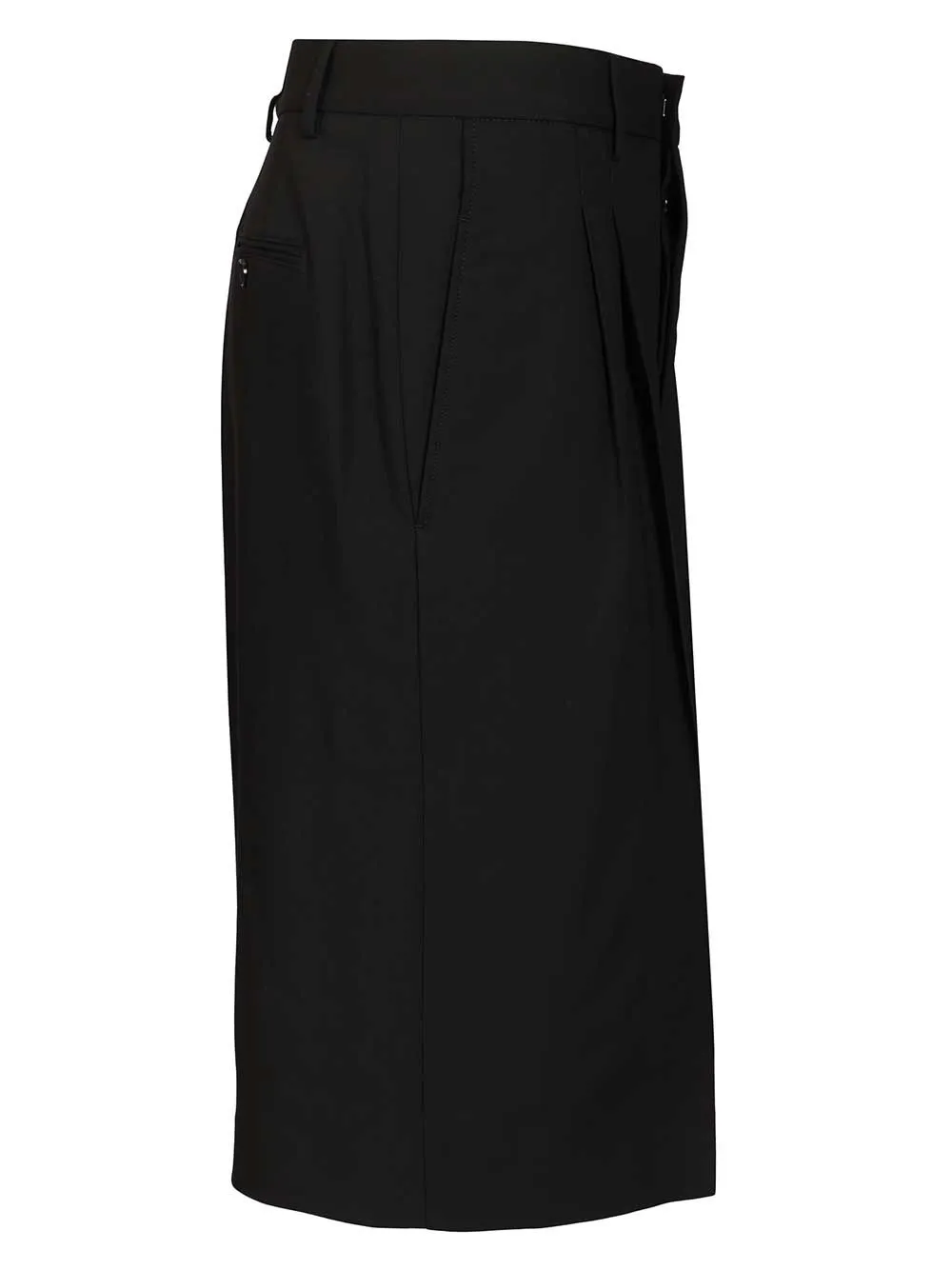 Wide-Leg Bermuda Shorts Trousers Black sold by Wanan Luxury product image thumbnail 3
