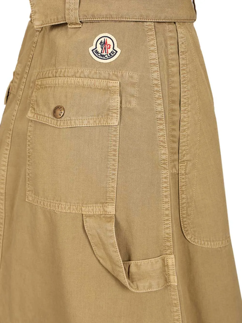 Cotton Midi Skirt With Belt Skirts Beige sold by Wanan Luxury product image thumbnail 4