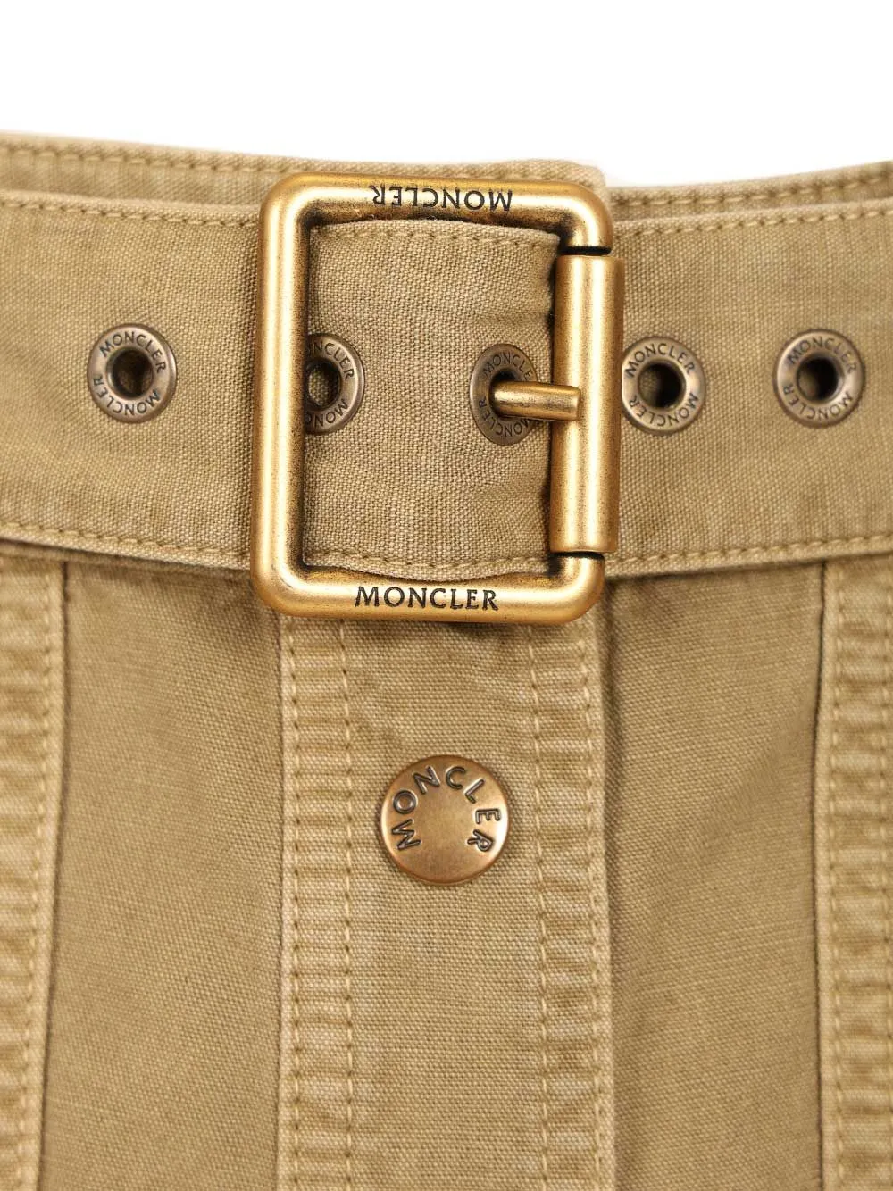 Cotton Midi Skirt With Belt Skirts Beige sold by Wanan Luxury product image thumbnail 5