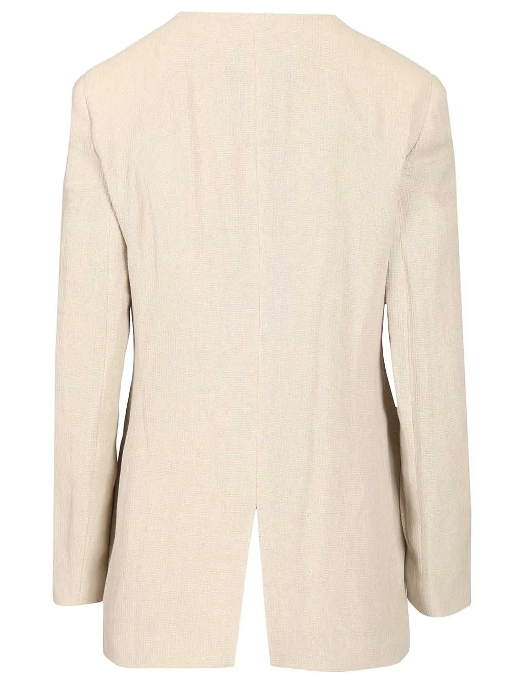 Linen Blend Blazer Jackets Beige sold by Wanan Luxury product image thumbnail 2