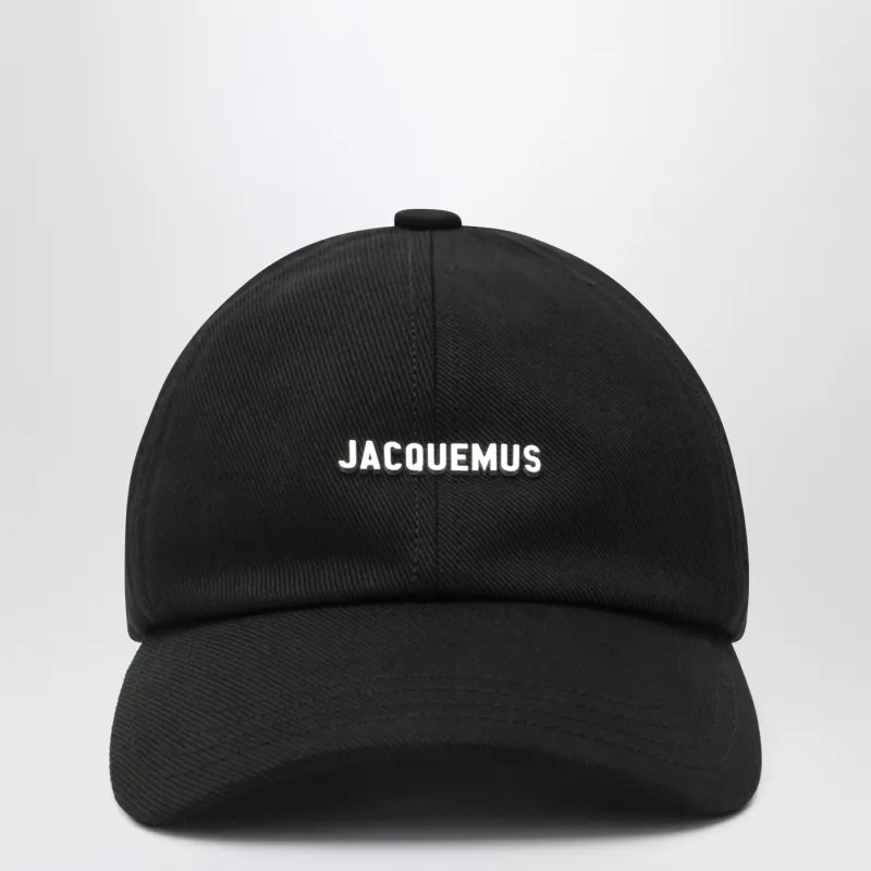 Black Baseball Cap With Logo made by Jacquemus