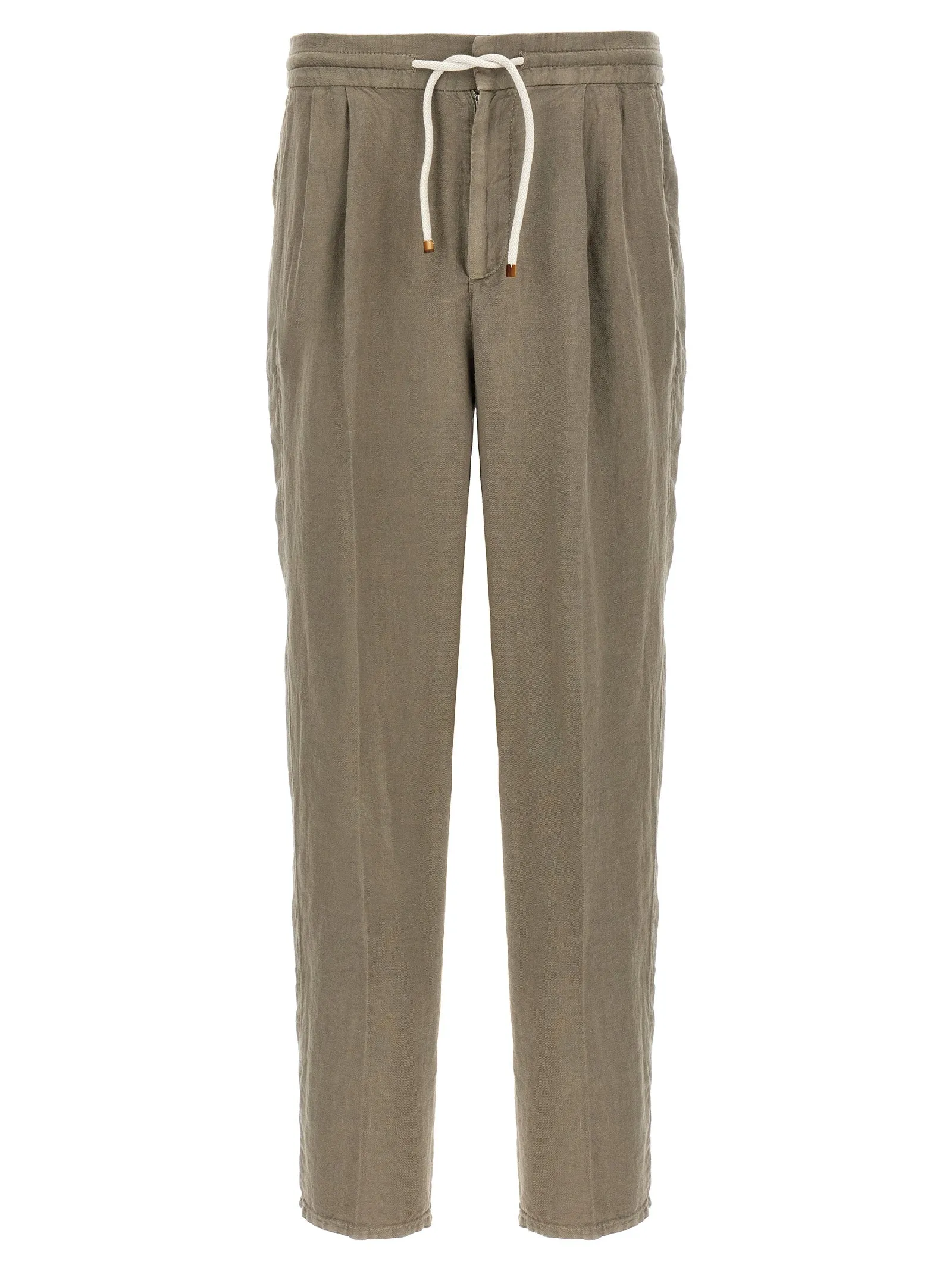 Linen Trousers Pants Green sold by Wanan Luxury