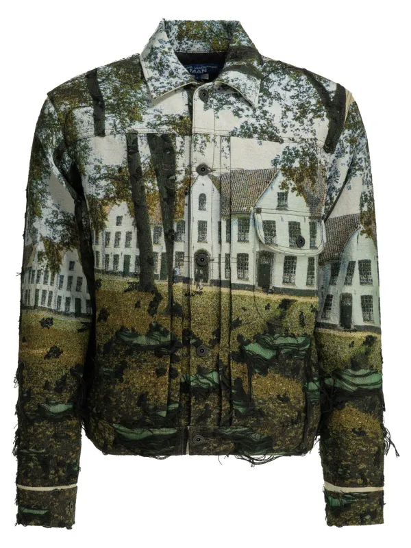 Gobelin Weave House Jackets And Coats Green made by Junya Watanabe