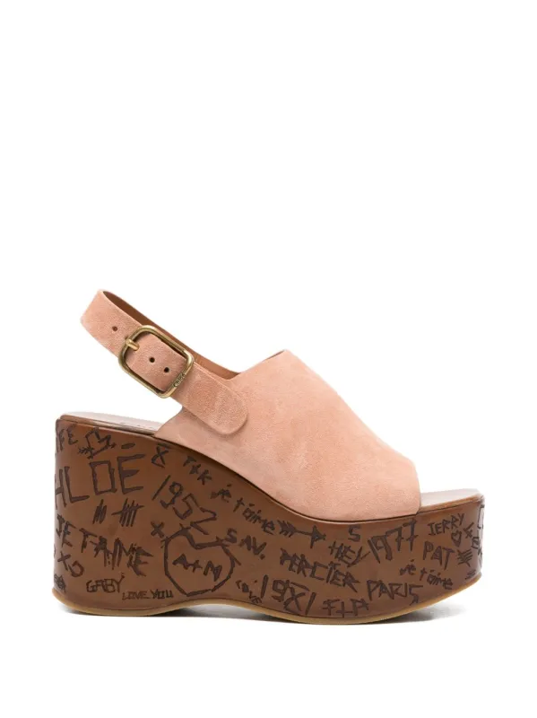 Maxime Wedge Sandals made by Chloe