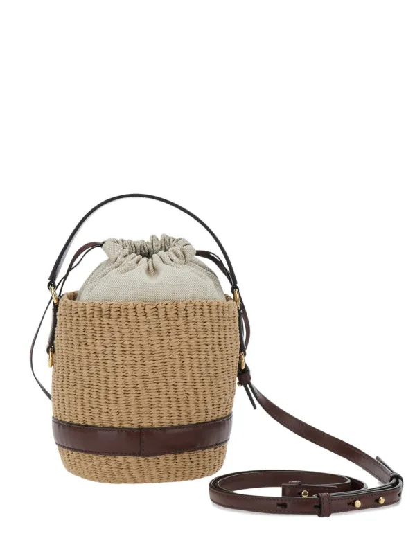 Chloé Charms Rafia Bucket Bag made by Chloe