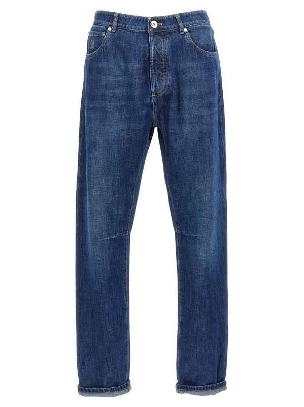 Denim Jeans Blue made by Brunello Cucinelli