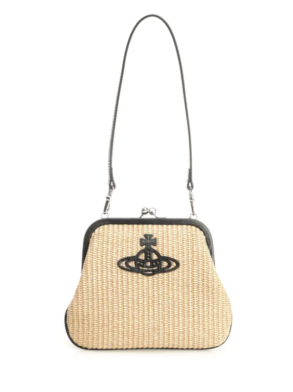 Vivienne Clutch Shoulder Bags Beige made by Vivienne Westwood